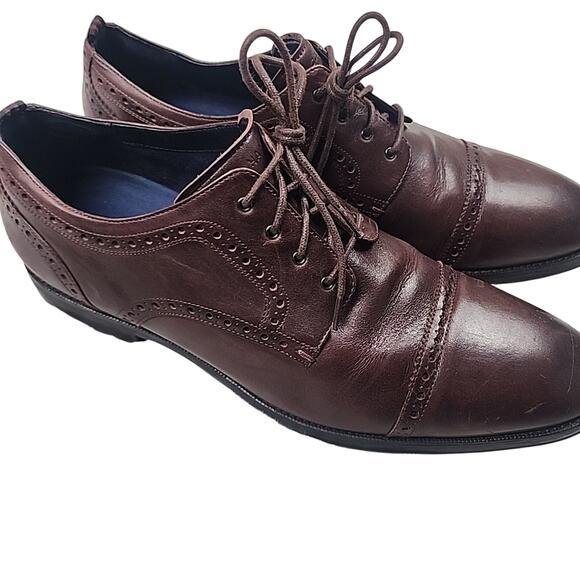 Cole Haan Grand.OS 360 Cap Toe Brown Leather Oxford Shoes Men's Size 10.5 - Picture 3 of 9